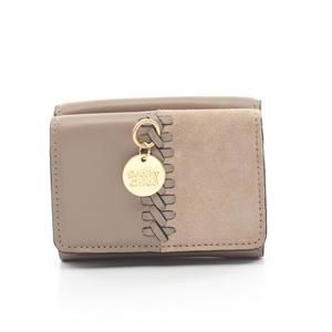 Chloe Tilda W Hook Wallet Leather Suede Beige